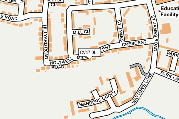 CV47 0LL map - OS OpenMap – Local (Ordnance Survey)
