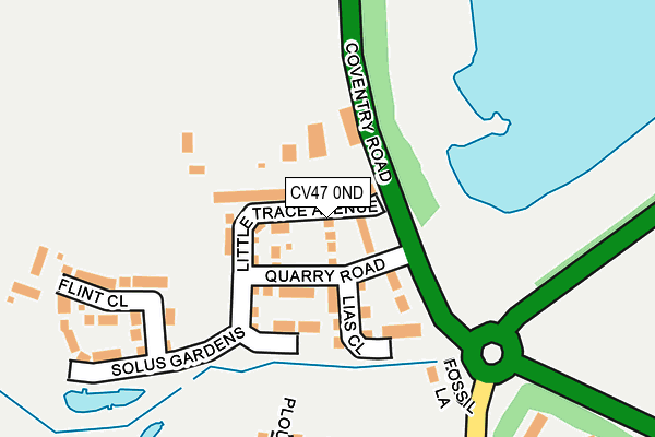 CV47 0ND map - OS OpenMap – Local (Ordnance Survey)