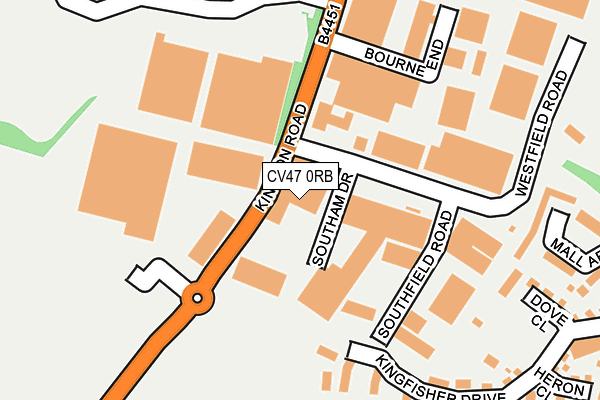 CV47 0RB map - OS OpenMap – Local (Ordnance Survey)