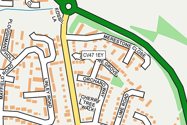 CV47 1EY map - OS OpenMap – Local (Ordnance Survey)