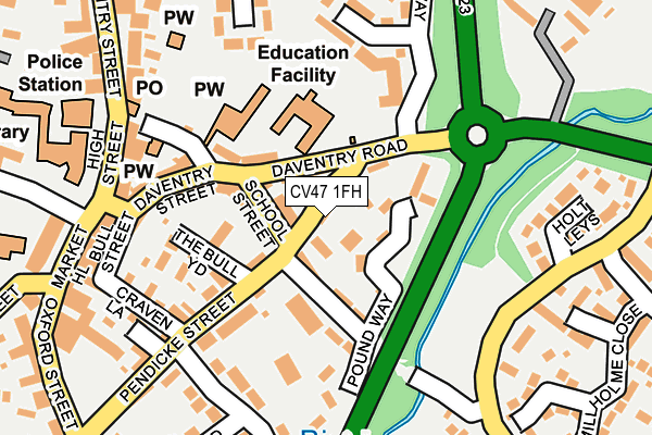 CV47 1FH map - OS OpenMap – Local (Ordnance Survey)