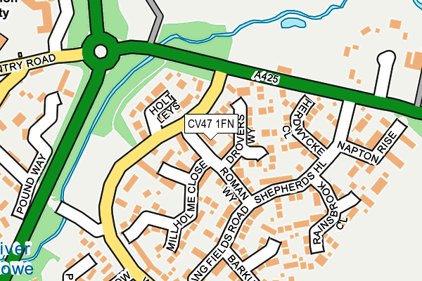 CV47 1FN map - OS OpenMap – Local (Ordnance Survey)