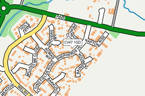CV47 1GD map - OS OpenMap – Local (Ordnance Survey)