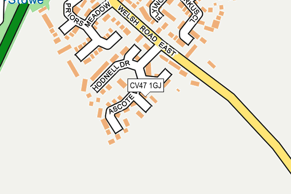 CV47 1GJ map - OS OpenMap – Local (Ordnance Survey)