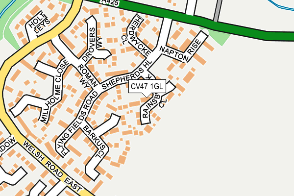 CV47 1GL map - OS OpenMap – Local (Ordnance Survey)