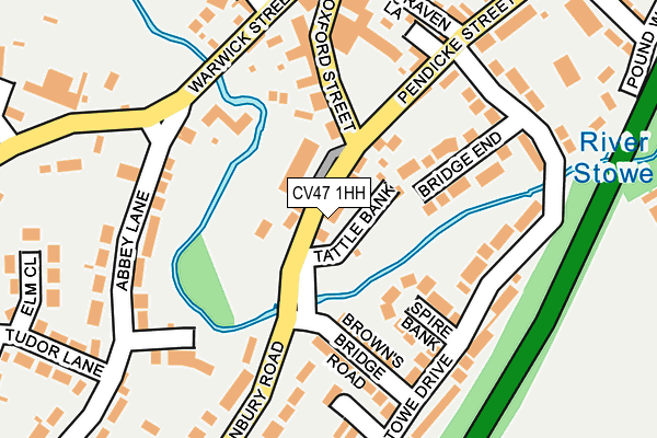 CV47 1HH map - OS OpenMap – Local (Ordnance Survey)