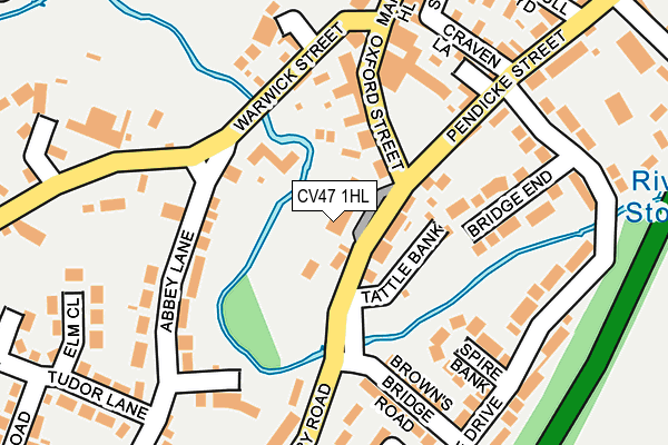 CV47 1HL map - OS OpenMap – Local (Ordnance Survey)