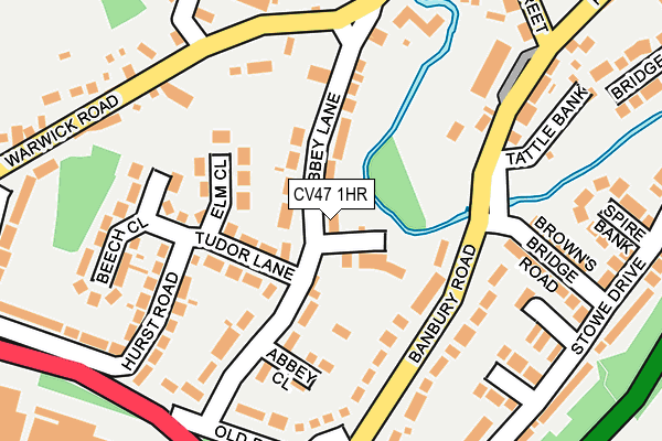 CV47 1HR map - OS OpenMap – Local (Ordnance Survey)