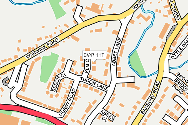 CV47 1HT map - OS OpenMap – Local (Ordnance Survey)