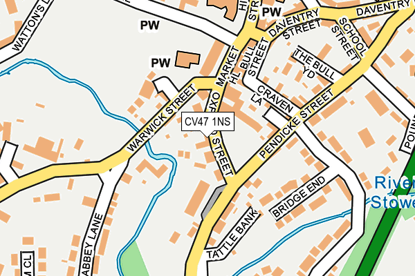 CV47 1NS map - OS OpenMap – Local (Ordnance Survey)
