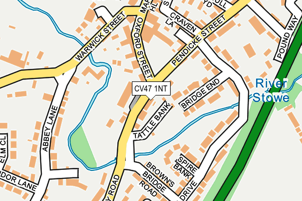 CV47 1NT map - OS OpenMap – Local (Ordnance Survey)