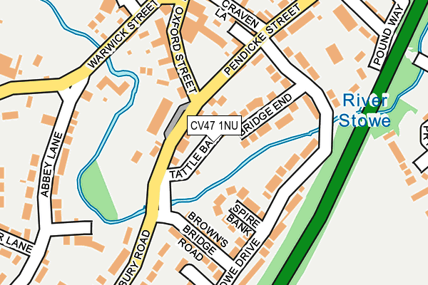 CV47 1NU map - OS OpenMap – Local (Ordnance Survey)