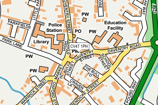 CV47 1PH map - OS OpenMap – Local (Ordnance Survey)