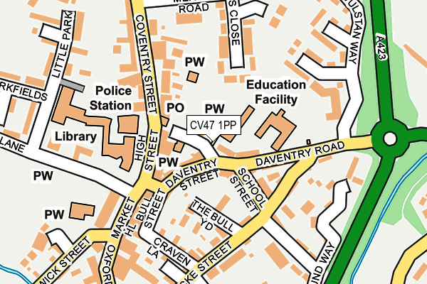 CV47 1PP map - OS OpenMap – Local (Ordnance Survey)