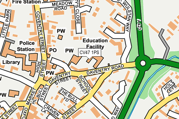 CV47 1PS map - OS OpenMap – Local (Ordnance Survey)