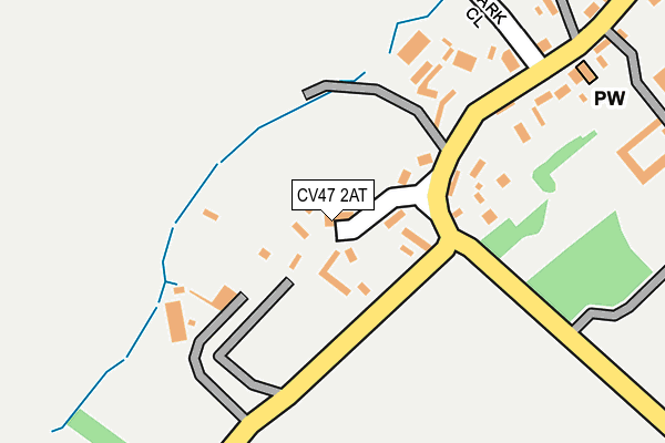 CV47 2AT map - OS OpenMap – Local (Ordnance Survey)