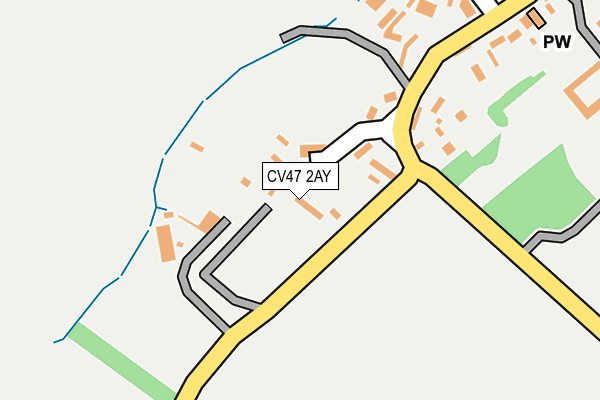 CV47 2AY map - OS OpenMap – Local (Ordnance Survey)