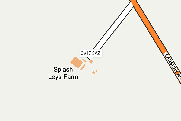 CV47 2AZ map - OS OpenMap – Local (Ordnance Survey)
