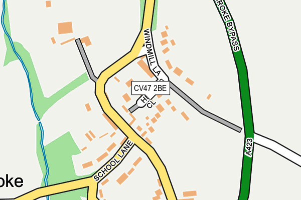 CV47 2BE map - OS OpenMap – Local (Ordnance Survey)