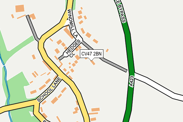 CV47 2BN map - OS OpenMap – Local (Ordnance Survey)