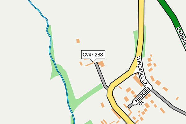 CV47 2BS map - OS OpenMap – Local (Ordnance Survey)