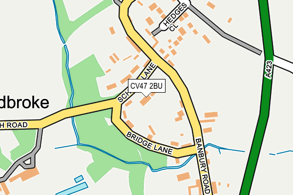 CV47 2BU map - OS OpenMap – Local (Ordnance Survey)