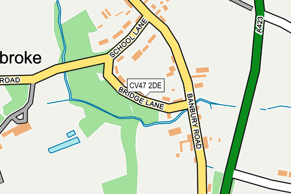 CV47 2DE map - OS OpenMap – Local (Ordnance Survey)