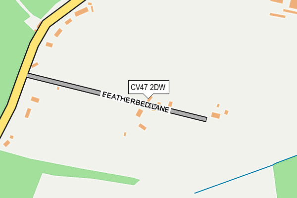 CV47 2DW map - OS OpenMap – Local (Ordnance Survey)
