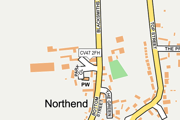 CV47 2FH map - OS OpenMap – Local (Ordnance Survey)