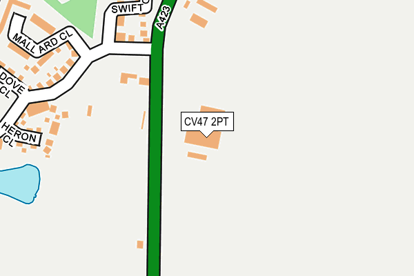 CV47 2PT map - OS OpenMap – Local (Ordnance Survey)