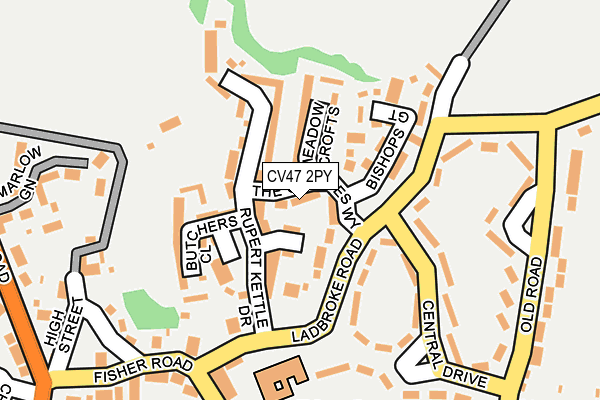 CV47 2PY map - OS OpenMap – Local (Ordnance Survey)