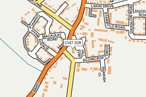 CV47 2QR map - OS OpenMap – Local (Ordnance Survey)