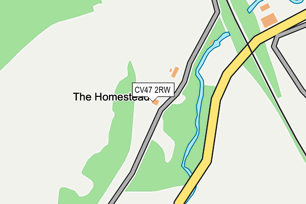 CV47 2RW map - OS OpenMap – Local (Ordnance Survey)