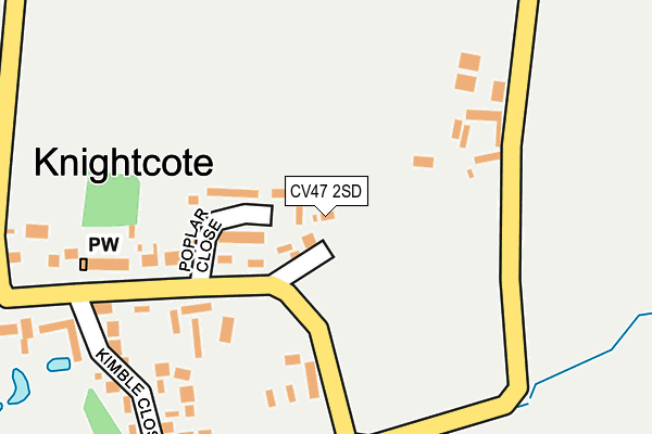 CV47 2SD map - OS OpenMap – Local (Ordnance Survey)