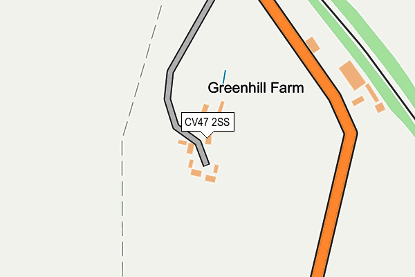 CV47 2SS map - OS OpenMap – Local (Ordnance Survey)