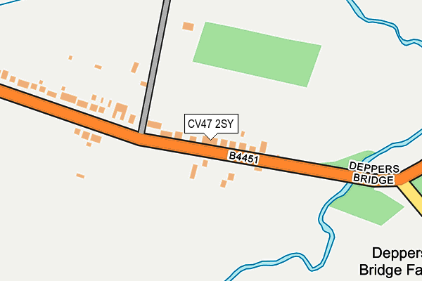 CV47 2SY map - OS OpenMap – Local (Ordnance Survey)