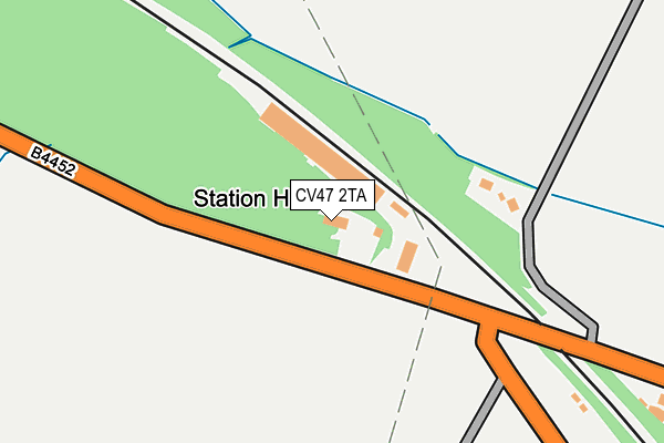 CV47 2TA map - OS OpenMap – Local (Ordnance Survey)