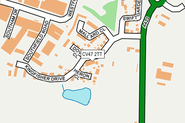 CV47 2TT map - OS OpenMap – Local (Ordnance Survey)