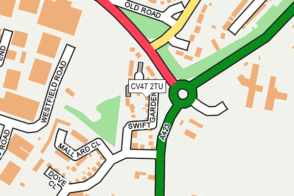 CV47 2TU map - OS OpenMap – Local (Ordnance Survey)