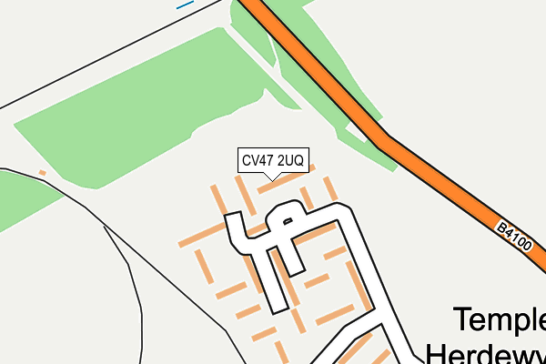 CV47 2UQ map - OS OpenMap – Local (Ordnance Survey)
