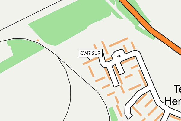 CV47 2UR map - OS OpenMap – Local (Ordnance Survey)