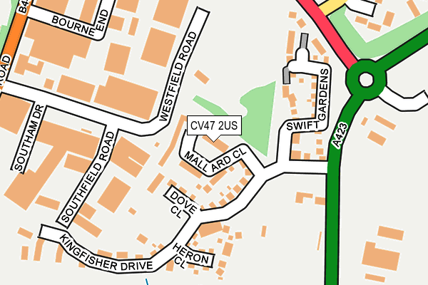 CV47 2US map - OS OpenMap – Local (Ordnance Survey)