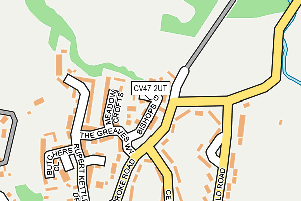CV47 2UT map - OS OpenMap – Local (Ordnance Survey)