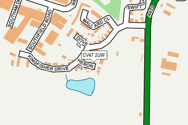 CV47 2UW map - OS OpenMap – Local (Ordnance Survey)