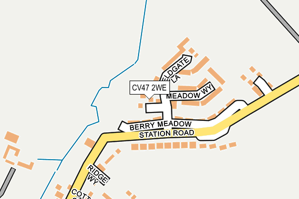 CV47 2WE map - OS OpenMap – Local (Ordnance Survey)