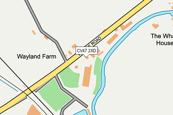 CV47 2XD map - OS OpenMap – Local (Ordnance Survey)