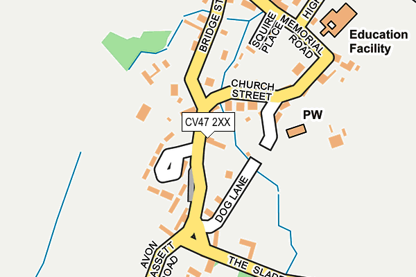 CV47 2XX map - OS OpenMap – Local (Ordnance Survey)