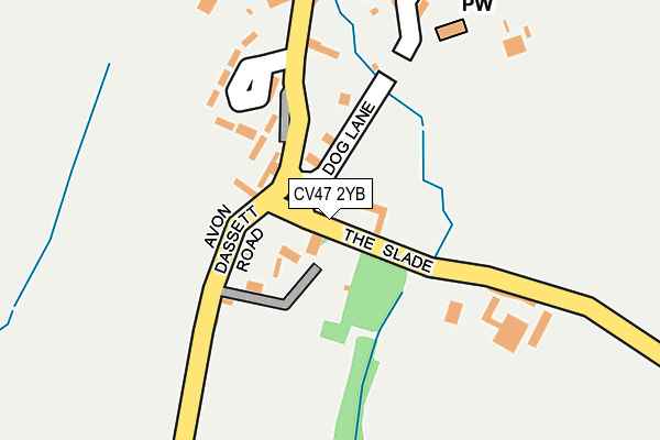 CV47 2YB map - OS OpenMap – Local (Ordnance Survey)