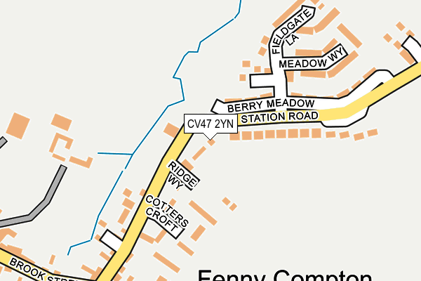 CV47 2YN map - OS OpenMap – Local (Ordnance Survey)
