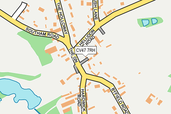 CV47 7RH map - OS OpenMap – Local (Ordnance Survey)